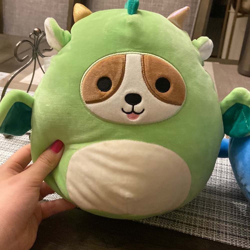 Squishmallow Kelly toy costume dragon